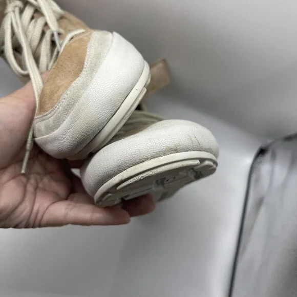 Isabel Marant Etoile Bessy Suede Leather Blush Hightop Sneakers Sz 40 - Picture 11 of 12